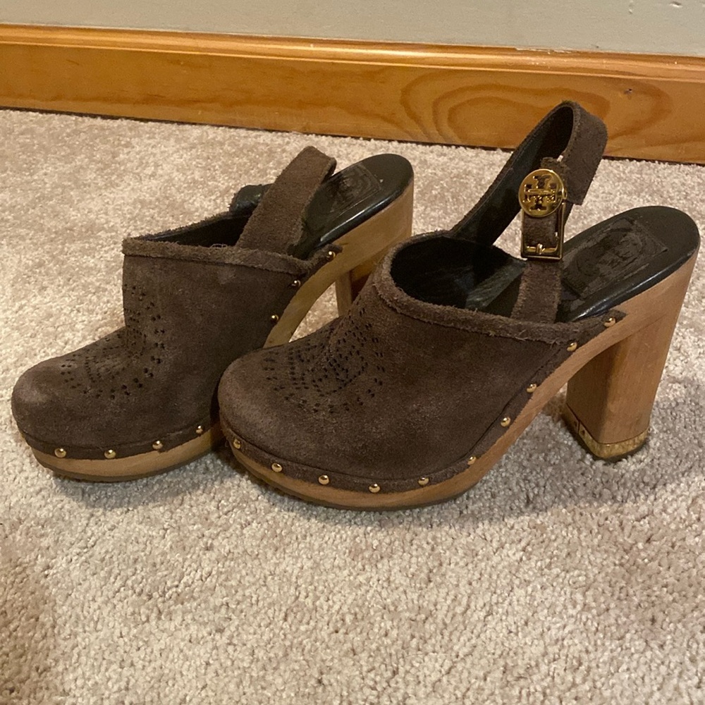 Tory Burch Suede Slingback Heels